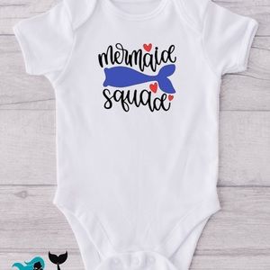 Mermaid Squad Organic Cotton Onsie